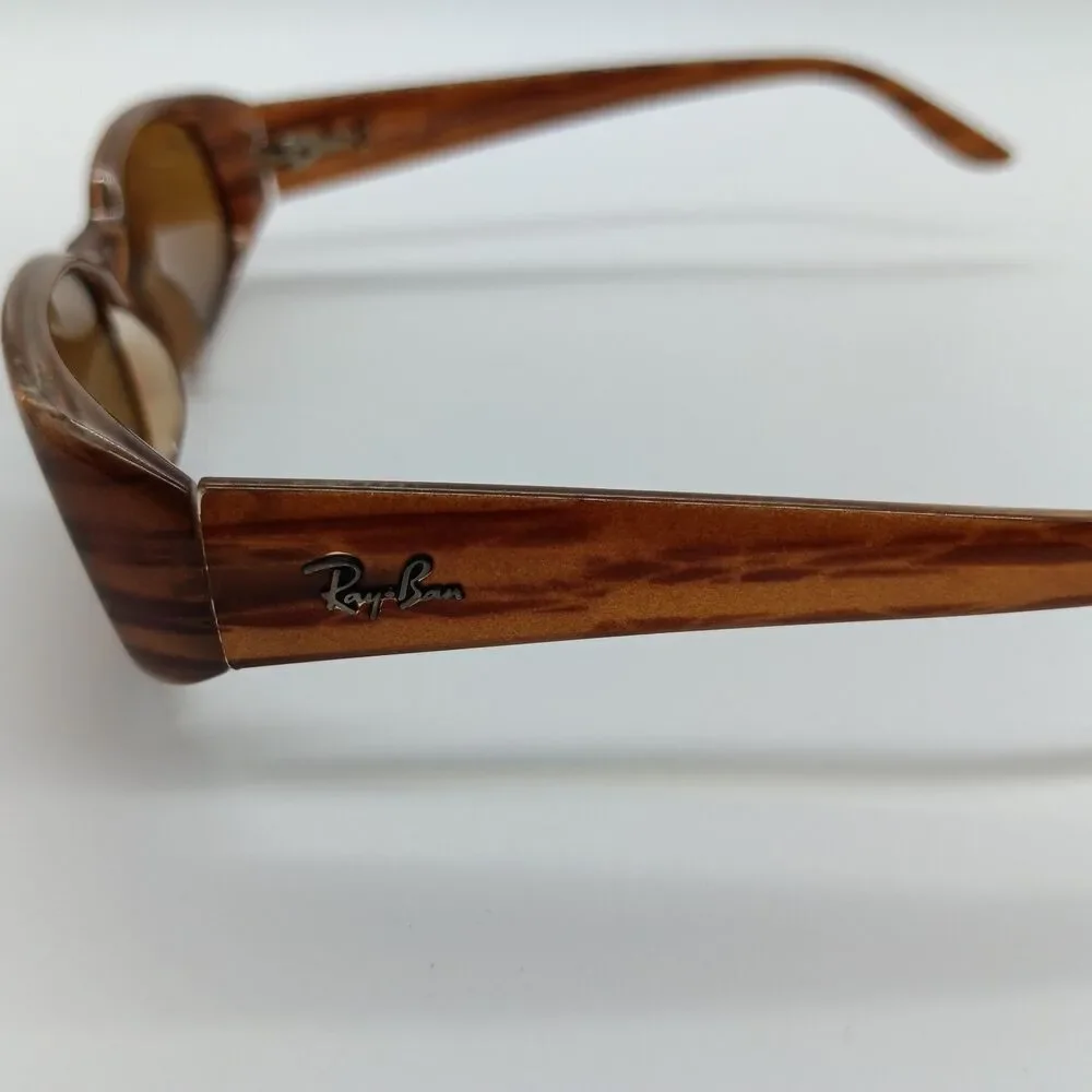 Ray Ban Sidestreet Sunglasses Narrow Fugitives Mens Unisex Translucent Brown